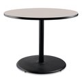 National Public Seating Cafe Table, 36in. Diameter x 30h, Round Top/Base, Gray Nebula Top, Black Base CT13636RD1GY